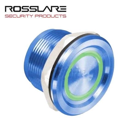 Rosslare PIEZOELECTRIC SWITCH W/LED RING, BLUE ROS-PX-34L